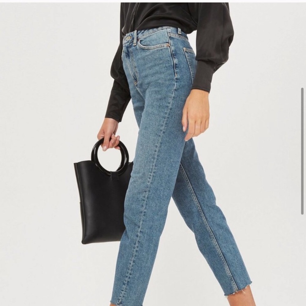 TOPSHOP PETITE STRAIGHT JEANS 26W 28L